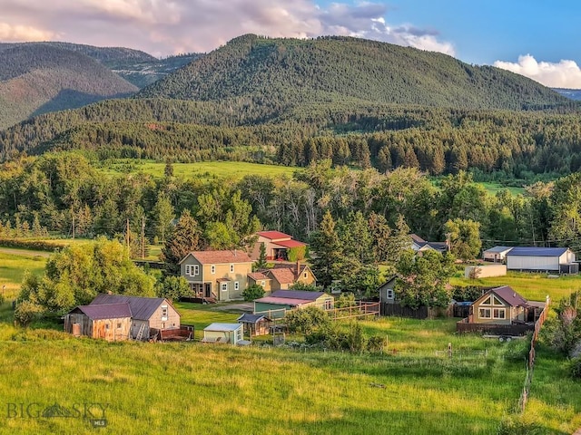 12977 Cottonwood Rd, Bozeman, MT 59718 - mountain view featuring a forest