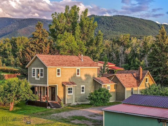 12977 Cottonwood Rd, Bozeman, MT 59718 - view of mountain background featuring a forest