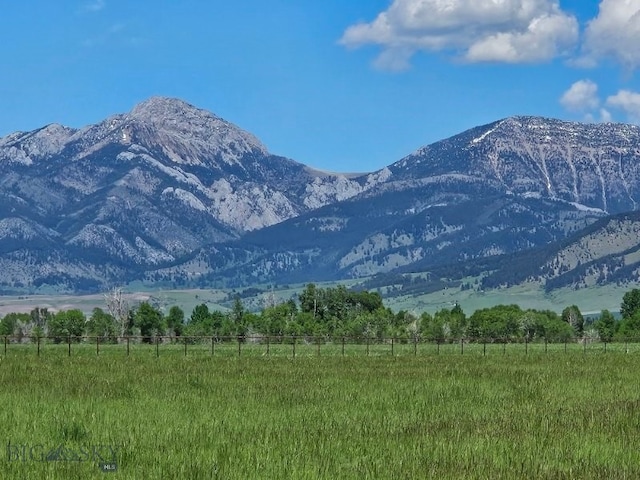 mountain view featuring rural landscape