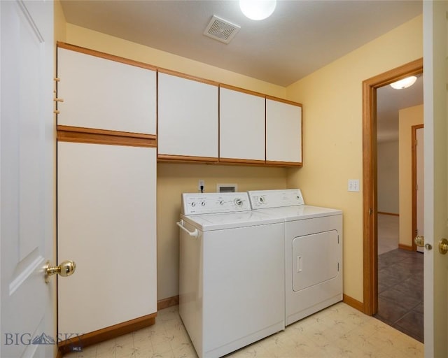 2400 Durston Rd Unit 17, Bozeman, MT 59718 - laundry area featuring cabinet space, separate washer and dryer, and light floors
