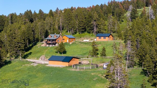 185 Peak, Bozeman, MT 59715 - overview of rural landscape with a heavily wooded area
