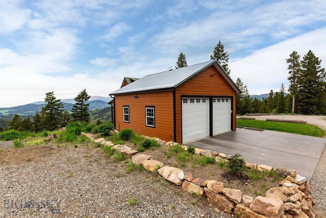 185 Peak, Bozeman, MT 59715 - detached garage with a mountain view
