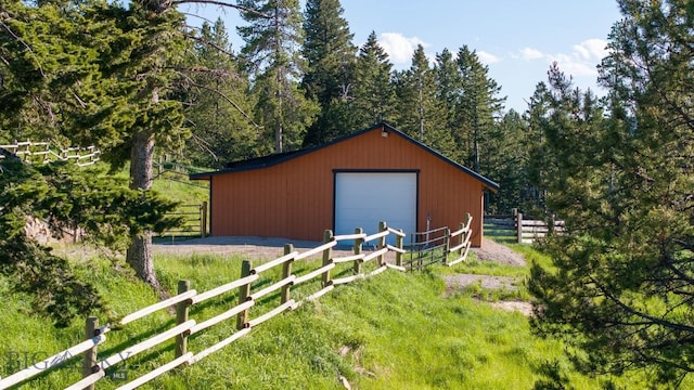 185 Peak, Bozeman, MT 59715 - view of outbuilding with a forest view
