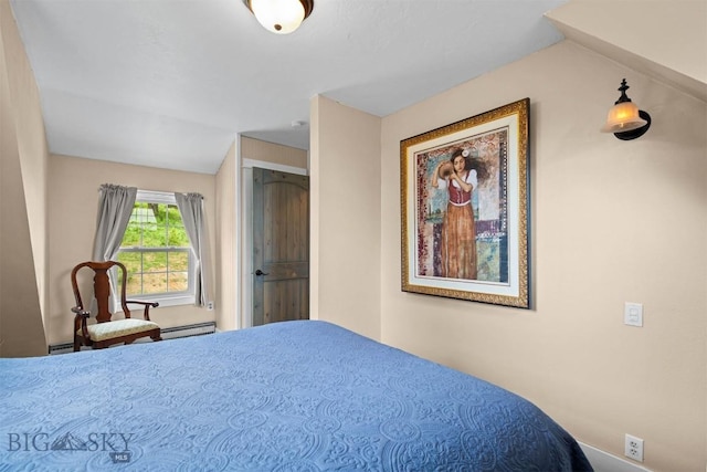 185 Peak, Bozeman, MT 59715 - bedroom featuring a baseboard radiator