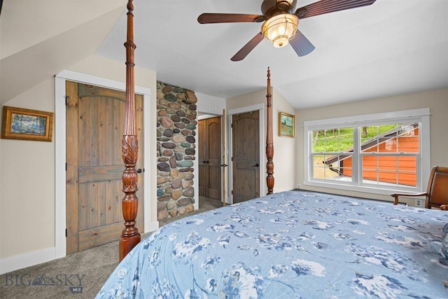 185 Peak, Bozeman, MT 59715 - carpeted bedroom with ceiling fan and baseboards
