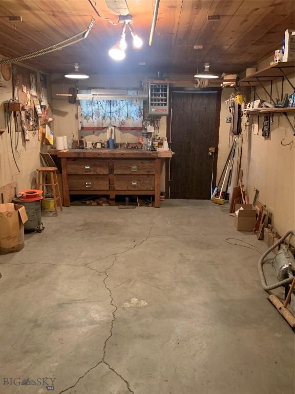 1813 Adams Ave, Butte, MT 59701 - basement with a workshop area
