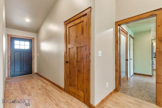 901 Floyd Way, Livingston, MT 59047 - entryway with baseboards and light wood-style floors