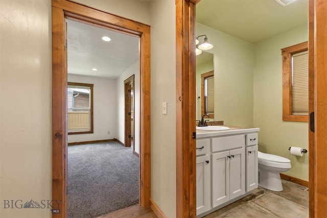 901 Floyd Way, Livingston, MT 59047 - half bath featuring vanity and recessed lighting