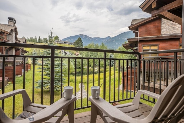 2500 Little Coyote Rd Unit 34, Big Sky, MT 59716 - balcony with a mountain view