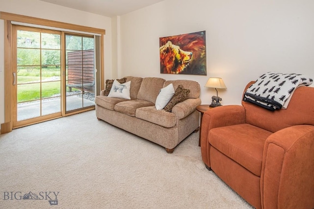 2500 Little Coyote Rd Unit 34, Big Sky, MT 59716 - living room featuring light colored carpet
