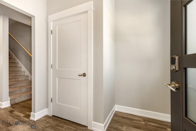 6707 Blackwood Rd Unit C, Bozeman, MT 59715 - corridor featuring wood finished floors and stairs
