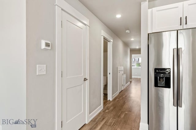 6707 Blackwood Rd Unit C, Bozeman, MT 59715 - hall with light wood-style flooring and recessed lighting