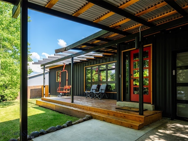 1206 N Cedarview Dr, Bozeman, MT 59715 - view of patio / terrace