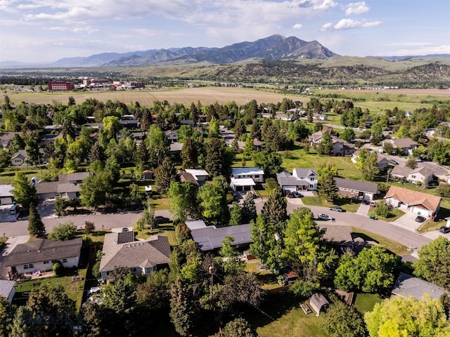 1206 N Cedarview Dr, Bozeman, MT 59715 - aerial view of residential area featuring a mountainous background