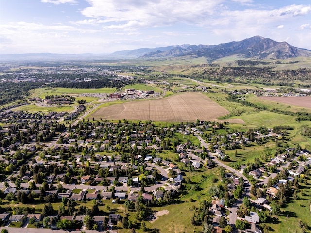 1206 N Cedarview Dr, Bozeman, MT 59715 - aerial overview of property's location with a mountainous background