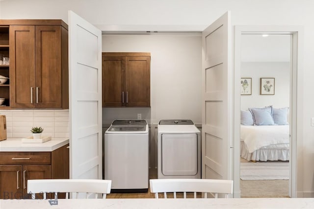 20 Caymus Ln Unit D, Bozeman, MT 59718 - laundry area with cabinet space and separate washer and dryer