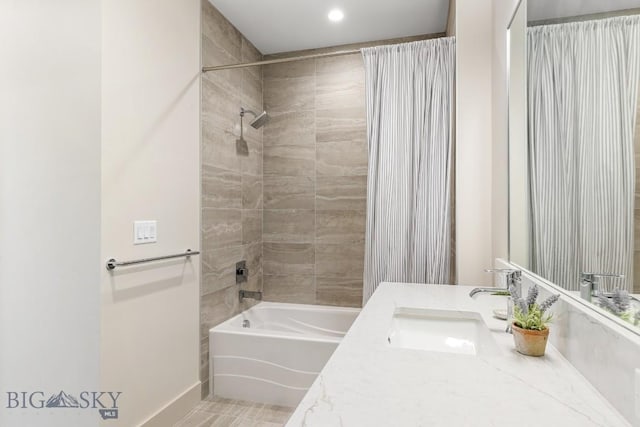 20 Caymus Ln Unit D, Bozeman, MT 59718 - full bath with shower / bath combo, vanity, and recessed lighting