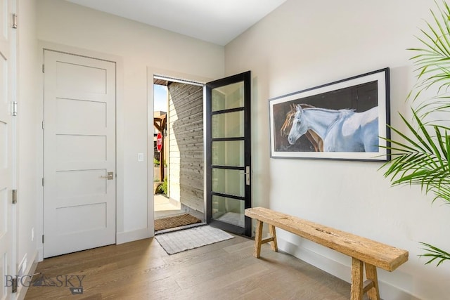 20 Caymus Ln Unit D, Bozeman, MT 59718 - entrance foyer with wood finished floors and baseboards