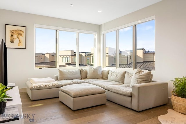 20 Caymus Ln Unit D, Bozeman, MT 59718 - living room featuring wood finished floors and recessed lighting