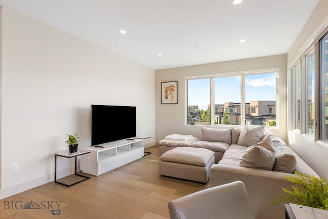 20 Caymus Ln Unit D, Bozeman, MT 59718 - living area with light wood-type flooring and recessed lighting