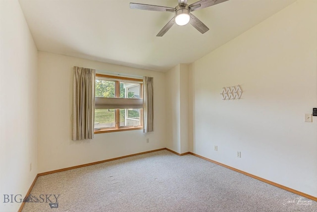 513 Burnham Pl, Helena, MT 59601 - spare room featuring light carpet and ceiling fan