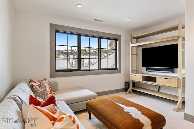 77 Tanager Frk Unit 29, Big Sky, MT 59716 - living area featuring recessed lighting and baseboards