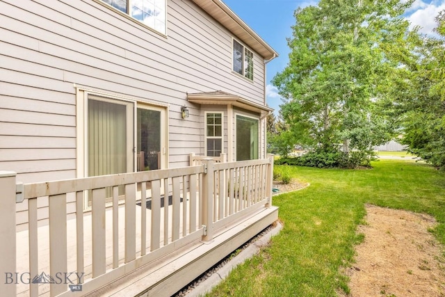 605 Prairie Ave, Bozeman, MT 59718 - deck with a lawn