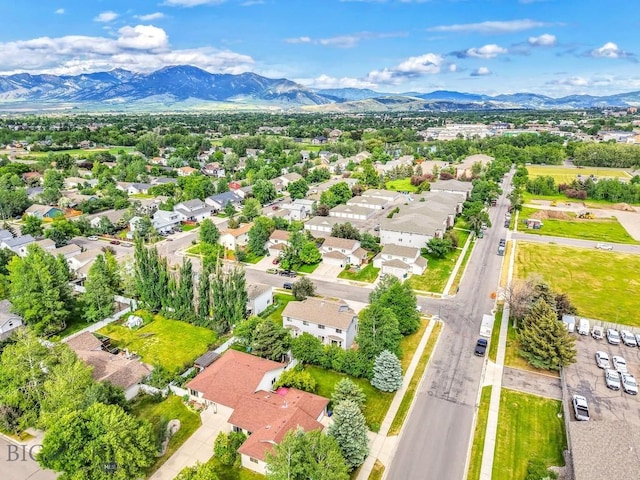 605 Prairie Ave, Bozeman, MT 59718 - aerial view of residential area featuring a mountain backdrop