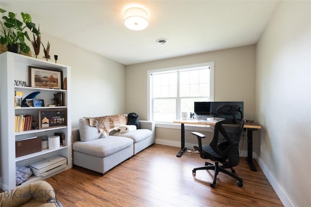 911 N Aster, Bozeman, MT 59718 - home office featuring wood finished floors and baseboards