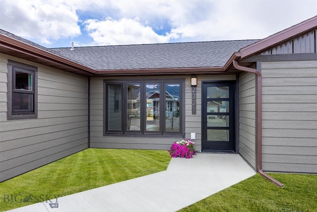 2305 S Colorado, Butte, MT 59701 - property entrance with roof with shingles and a yard