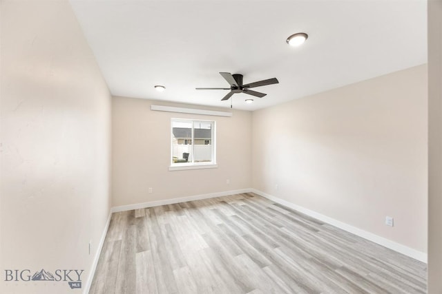 2305 S Colorado, Butte, MT 59701 - unfurnished room with ceiling fan and light wood-style flooring