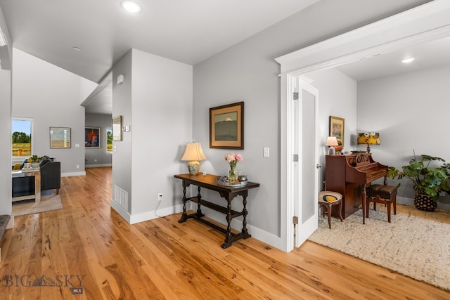 85 Riparian Way, Bozeman, MT 59718 - hallway with light wood finished floors and recessed lighting