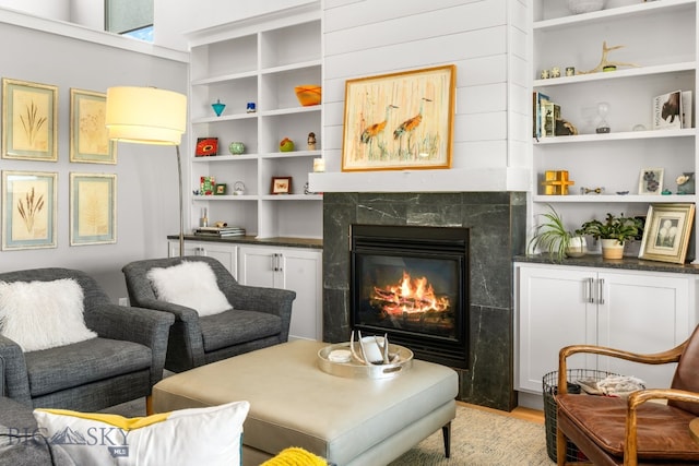 85 Riparian Way, Bozeman, MT 59718 - living room with a fireplace and light wood finished floors
