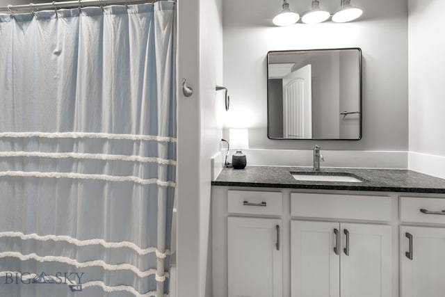 85 Riparian Way, Bozeman, MT 59718 - full bath with vanity and a shower with shower curtain