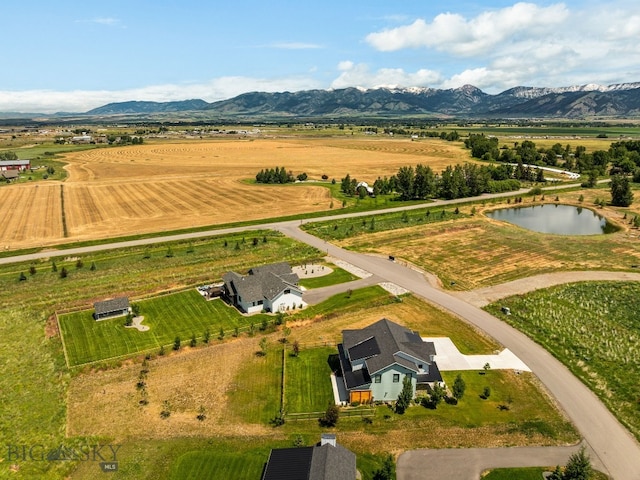 85 Riparian Way, Bozeman, MT 59718 - overview of rural landscape featuring a water and mountain view