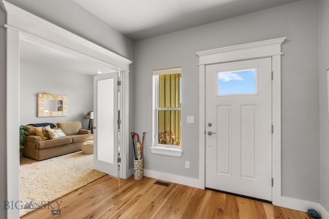 85 Riparian Way, Bozeman, MT 59718 - foyer with wood finished floors and baseboards