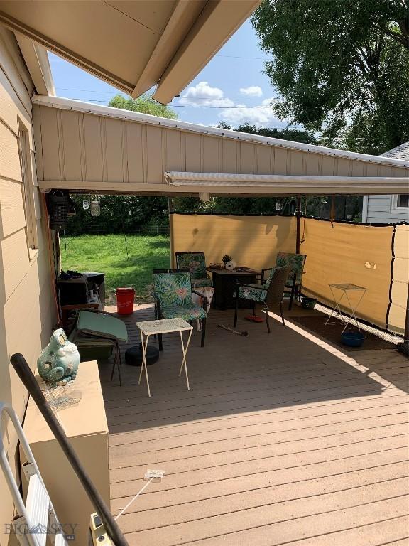 2320 S S Dr, Butte, MT 59701 - deck with a yard