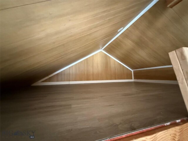 357 Pole Gulch Rd, Three Forks, MT 59752 - bonus room with wood finished floors and lofted ceiling
