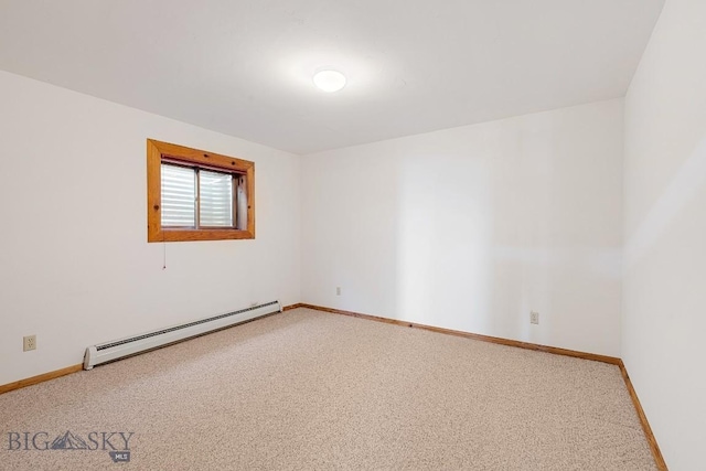 2 Eight Mile Creek Rd, Ennis, MT 59729 - unfurnished room featuring a baseboard heating unit and light carpet