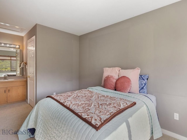 417 Firelight, Big Sky, MT 59716 - bedroom featuring light colored carpet and ensuite bath