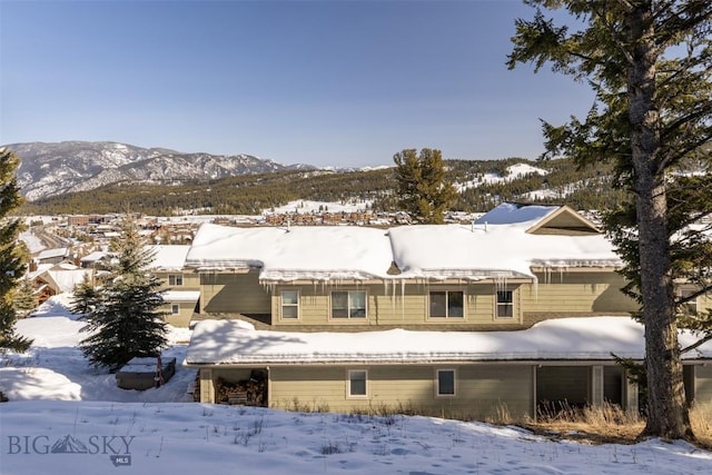 15 Spotted Fawn Ct, Big Sky, MT 59716 - rear view of house with a mountain view