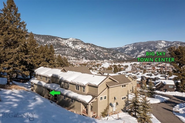 15 Spotted Fawn Ct, Big Sky, MT 59716 - view of mountain backdrop with nearby suburban area