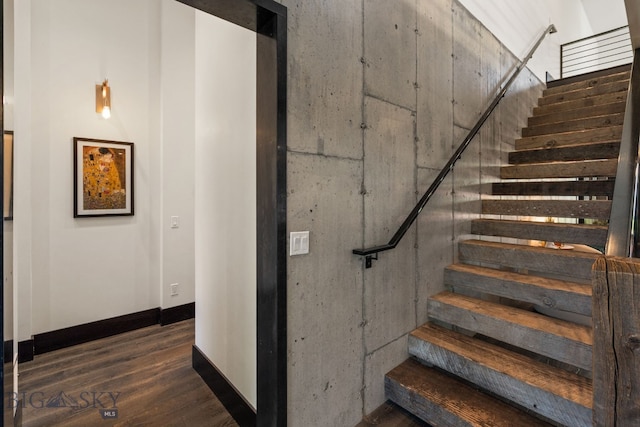 4412 Bembrick St, Bozeman, MT 59718 - stairs featuring baseboards and wood finished floors
