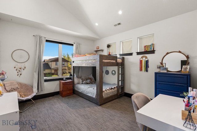 4412 Bembrick St, Bozeman, MT 59718 - bedroom with lofted ceiling and recessed lighting