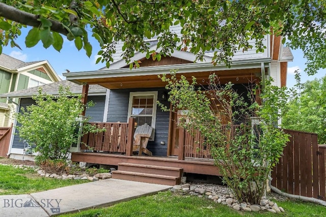 4619 Cascade St, Bozeman, MT 59718 - view of front of house with covered porch