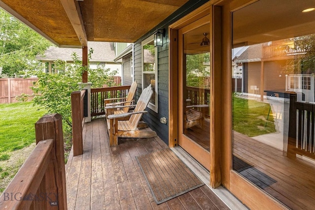 4619 Cascade St, Bozeman, MT 59718 - view of wooden terrace