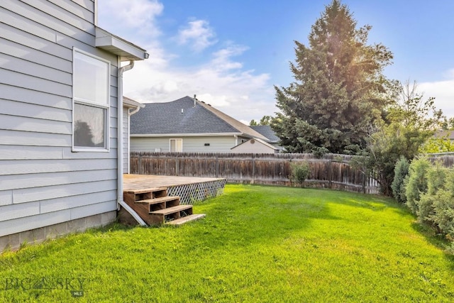 3601 Ravalli St, Bozeman, MT 59718 - fenced backyard featuring a deck