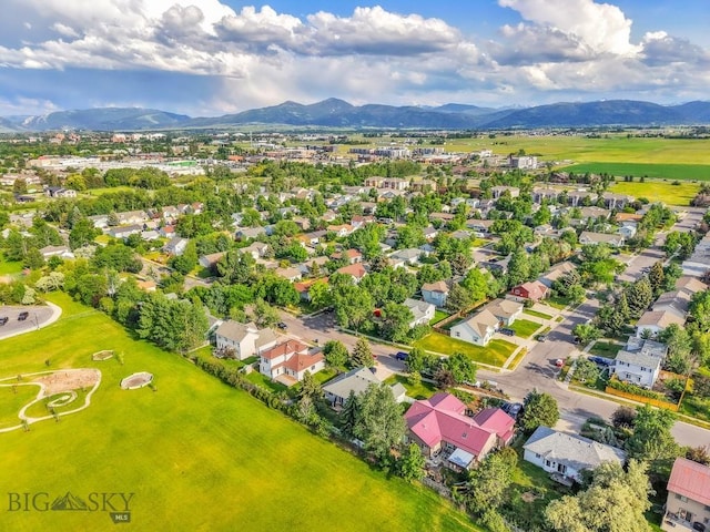 3601 Ravalli St, Bozeman, MT 59718 - aerial view of residential area with mountains