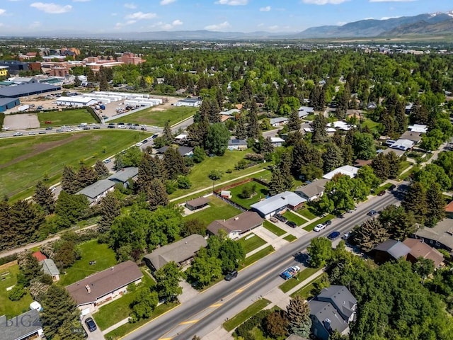 1721 S Willson Ave, Bozeman, MT 59715 - aerial view of property and surrounding area with a mountainous background