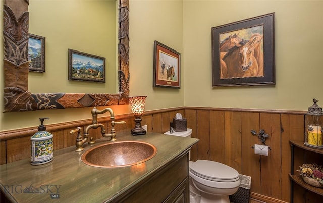 390 Hayrake Ln, Bozeman, MT 59715 - bathroom with wainscoting and vanity